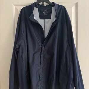 Men's Nike Shield Coat Jacket Windbreaker Navy Blue XXL